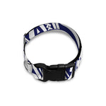 Blue Maori Polynesian Tattoo Print Dog Collar