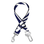 Blue Maori Polynesian Tattoo Print Dog Seat Belt