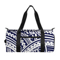 Blue Maori Polynesian Tattoo Print Gym Bag