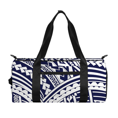 Blue Maori Polynesian Tattoo Print Gym Bag