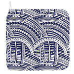Blue Maori Polynesian Tattoo Print Hand Towel