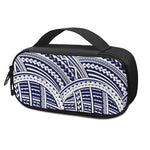 Blue Maori Polynesian Tattoo Print Insulin Cooler Travel Case