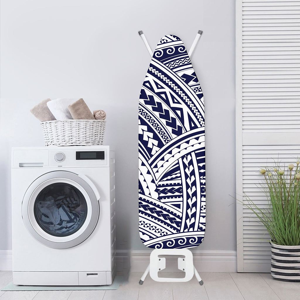 Blue Maori Polynesian Tattoo Print Ironing Board Cover