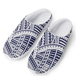 Blue Maori Polynesian Tattoo Print Mesh Casual Shoes