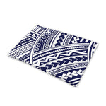 Blue Maori Polynesian Tattoo Print Pet Cooling Mat Cover