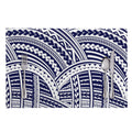 Blue Maori Polynesian Tattoo Print Placemat