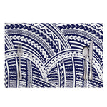 Blue Maori Polynesian Tattoo Print Placemat