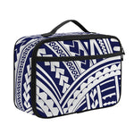 Blue Maori Polynesian Tattoo Print Portable Lunch Bag