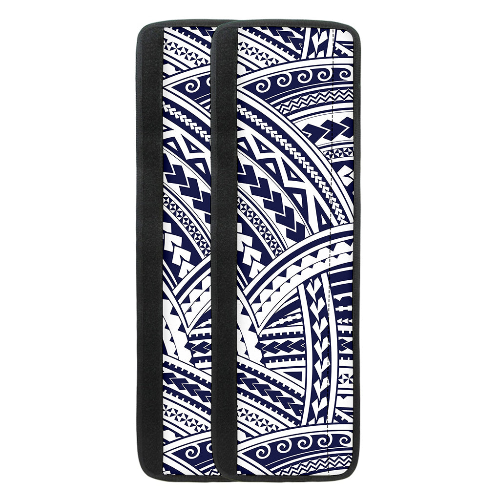 Blue Maori Polynesian Tattoo Print Refrigerator Handle Covers