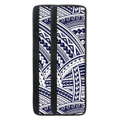 Blue Maori Polynesian Tattoo Print Refrigerator Handle Covers