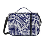 Blue Maori Polynesian Tattoo Print Shoulder Strap Bible Bag