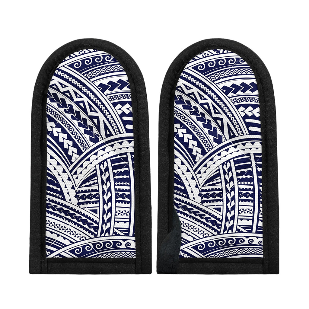 Blue Maori Polynesian Tattoo Print Skillet Handle Cover