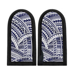 Blue Maori Polynesian Tattoo Print Skillet Handle Cover