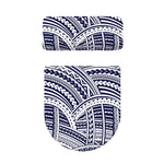 Blue Maori Polynesian Tattoo Print Toilet Lid And Tank Cover Set