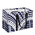 Blue Maori Polynesian Tattoo Print Utility Tote Bag
