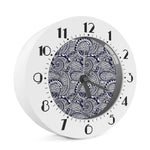 Blue Maori Polynesian Tribal Print Alarm Clock