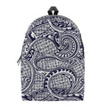 Blue Maori Polynesian Tribal Print School Backpack