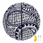 Blue Maori Polynesian Tribal Print Basketball