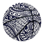 Blue Maori Polynesian Tribal Print Basketball