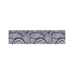 Blue Maori Polynesian Tribal Print Bed Runner