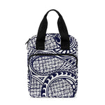 Blue Maori Polynesian Tribal Print Bible Tote Bag