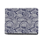 Blue Maori Polynesian Tribal Print Bifold Wallet