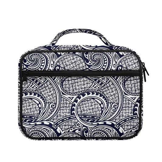 Blue Maori Polynesian Tribal Print Briefcase Bible Bag
