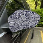 Blue Maori Polynesian Tribal Print Car Side Mirror Covers