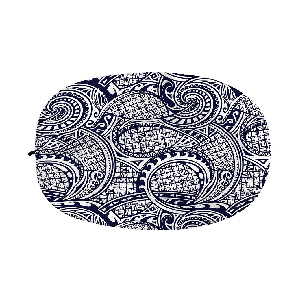 Blue Maori Polynesian Tribal Print Car Side Mirror Covers