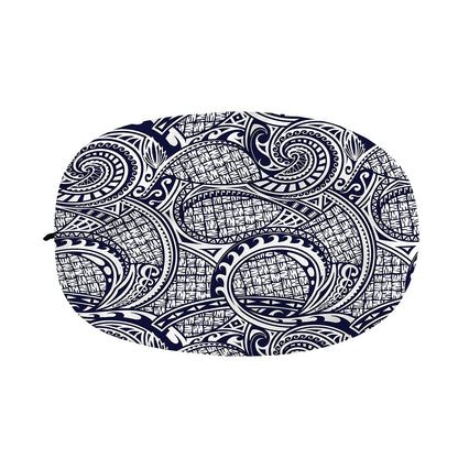 Blue Maori Polynesian Tribal Print Car Side Mirror Covers