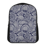 Blue Maori Polynesian Tribal Print Casual Backpack
