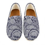 Blue Maori Polynesian Tribal Print Casual Shoes
