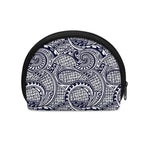 Blue Maori Polynesian Tribal Print Coin Purse