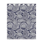 Blue Maori Polynesian Tribal Print Curtain