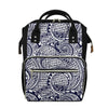 Blue Maori Polynesian Tribal Print Diaper Bag