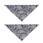 Blue Maori Polynesian Tribal Print Dog Bandana