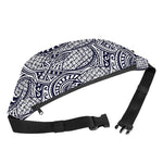Blue Maori Polynesian Tribal Print Fanny Pack