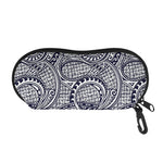Blue Maori Polynesian Tribal Print Glasses Case