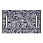 Blue Maori Polynesian Tribal Print Golf Cart Seat Cover