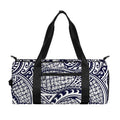 Blue Maori Polynesian Tribal Print Gym Bag