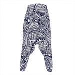 Blue Maori Polynesian Tribal Print Hammer Pants
