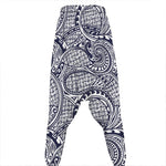 Blue Maori Polynesian Tribal Print Hammer Pants