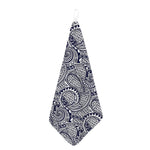 Blue Maori Polynesian Tribal Print Hand Towel