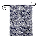 Blue Maori Polynesian Tribal Print House Flag