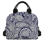 Blue Maori Polynesian Tribal Print Insulated Lunch Bag