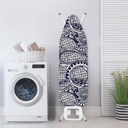 Blue Maori Polynesian Tribal Print Ironing Board Cover