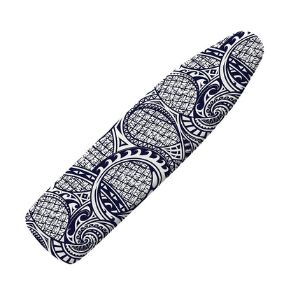 Blue Maori Polynesian Tribal Print Ironing Board Cover