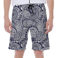 Blue Maori Polynesian Tribal Print Men's Beach Shorts