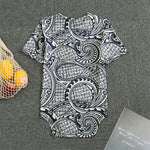 Blue Maori Polynesian Tribal Print Men's Bodysuit