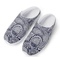 Blue Maori Polynesian Tribal Print Mesh Casual Shoes